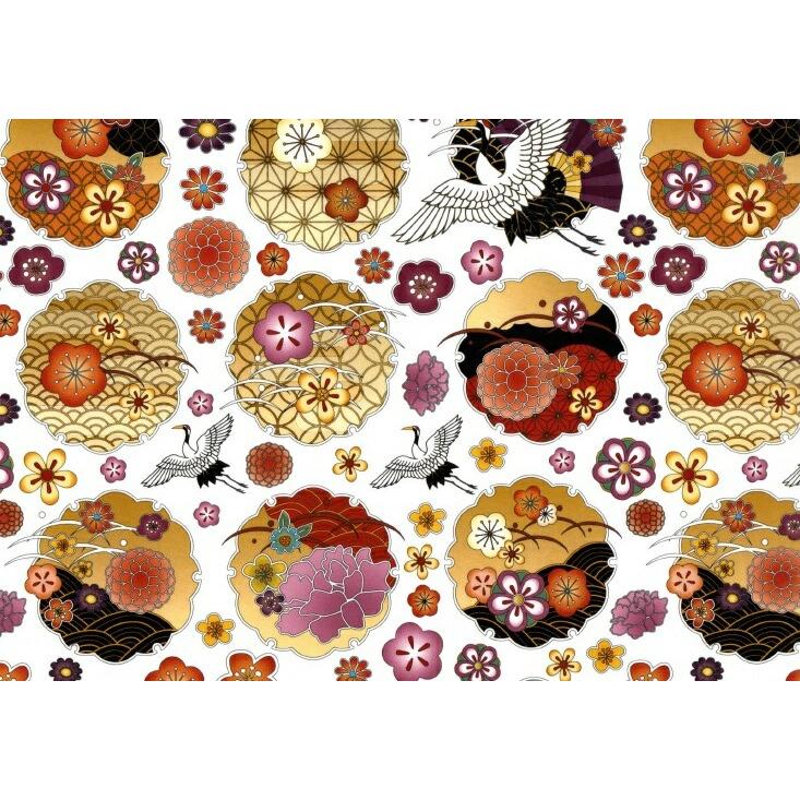 ポーセラーツ転写紙【白磁用】鶴の恩返し/ ツル つる 鳥 和柄 和風 和