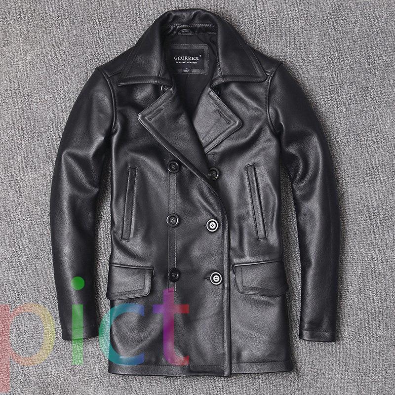人気の贈り物が大集合 レザージャケット 革ジャン メンズ レザーコート ミリタリー ジャケット ブランド 細身 スリムタイプ ロング ダブル 牛革 ライダース バイク 本革 革ジャン レザージャケット サイズ 4xl Lifeinlacruz Com