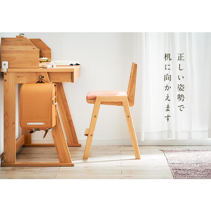 国産 完成品 天然木ビーチ材使用 高さ調整機能 学習チェア 学習椅子 勉強椅子 デスクチェア 椅子 イス いす 木製 SPICA(スピカ) ビーチ 4色対応 杉工場_16