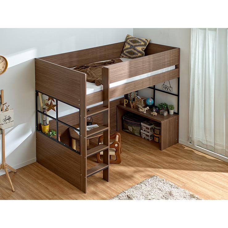 smart-i システムベッド 子供 大人用 ハイタイプ ロフトベッド 学習机