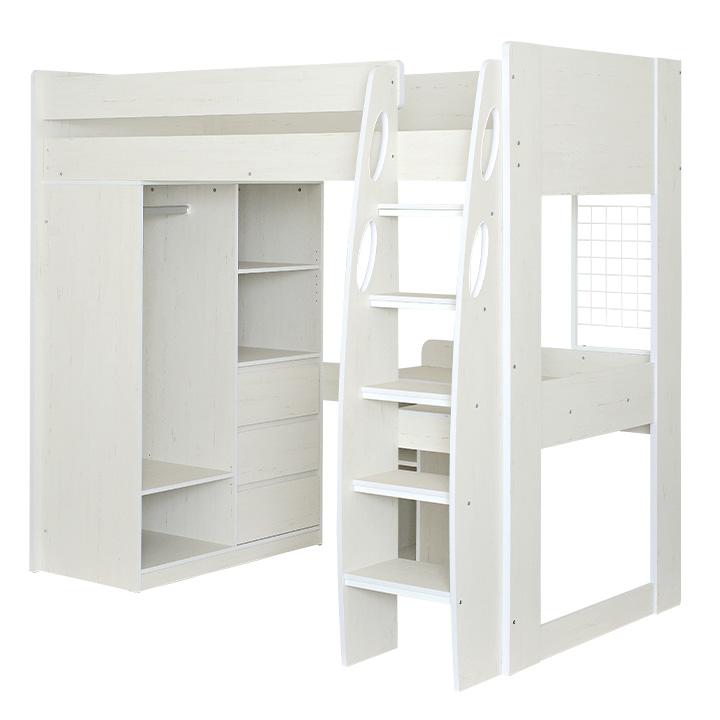 smart-i ロフトタイプ システムベッド ロフトベッド 机付き 机 ロフト