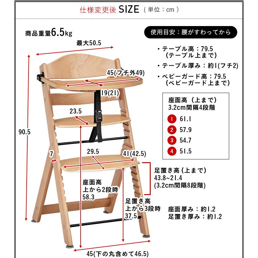 smart-i 大人も使える テーブル付き 高さ調節可能 ベビーチェア ベビー
