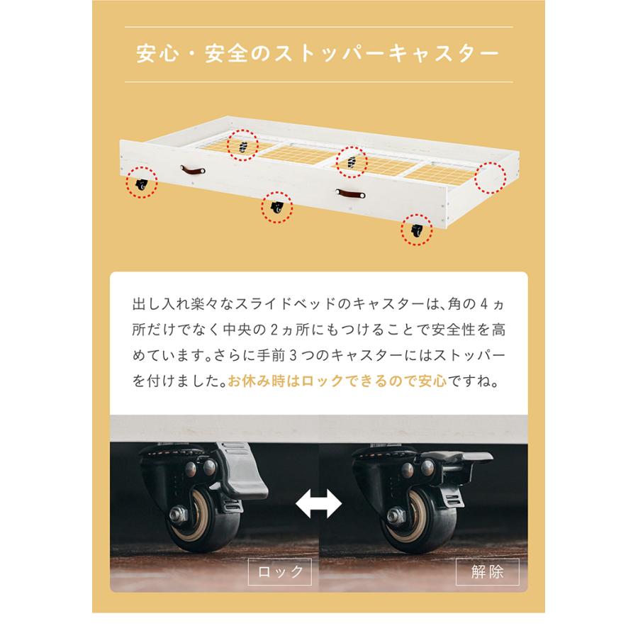 二段ベッド 大人用 子供 マットレス付き ハウス型サイド 宮付き 親子ベッド 親子ベット 2段ベッド 収納ベッド おしゃれ Syrup(シロップ) 2色対応_12
