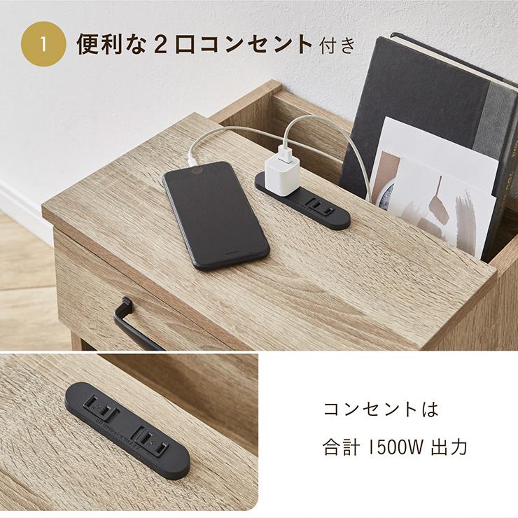 smart-i サイドテーブル ごみ箱収納 テーブル ダストボックス 幅36cm