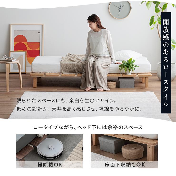 smart-i ベッドフレーム すのこベッド ダブルベッド おしゃれ 幅160cm 