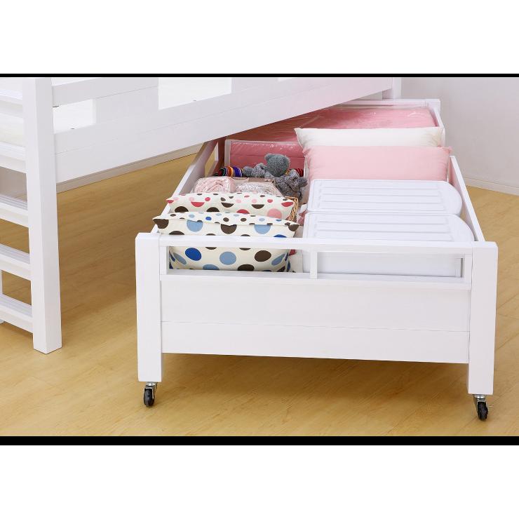 中古 業務用可 三段ベッド 三段ベット 3段ベッド 3段ベット 親子ベッド 親子ベット 子供 大人用 おしゃれ GSOLID 頑丈 ロング キャスター付 H190cm 梯子無 ホワイト 【ZYX1430407363】(51441円)