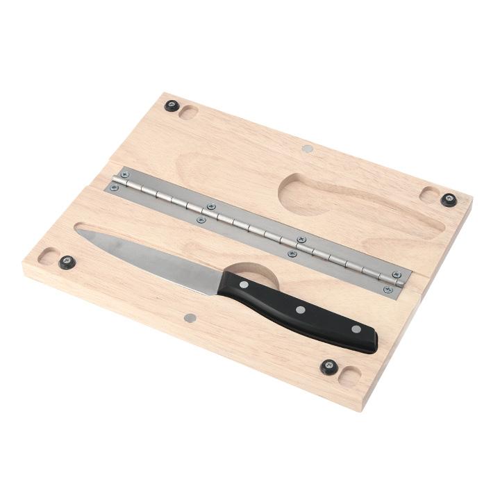 アウトドア用ナイフ カッティングボード ナイフ1本セット 収納ケース付き まな板 包丁 アウトドア キャンプ バーベキュー 木製 折りたたみ コンパクト 屋外 Pie No 通販 Yahoo ショッピング