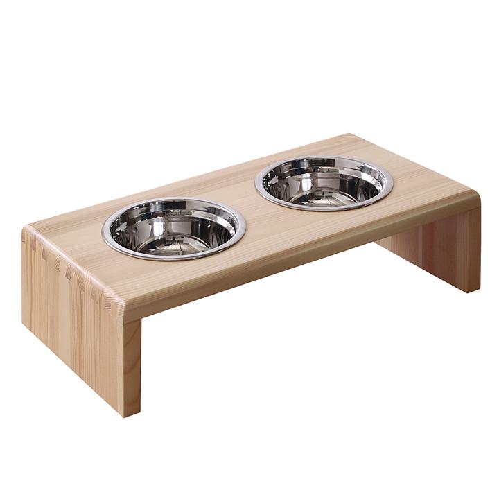 ペット用 犬 猫 スタンド 高さがある ペット ペット用食器 ドッグ キャット 木製 2口 エサ入れ 水入れ 給餌台 パイン材スタンド フードボウル 高さ10 6cm Pie No 通販 Yahoo ショッピング