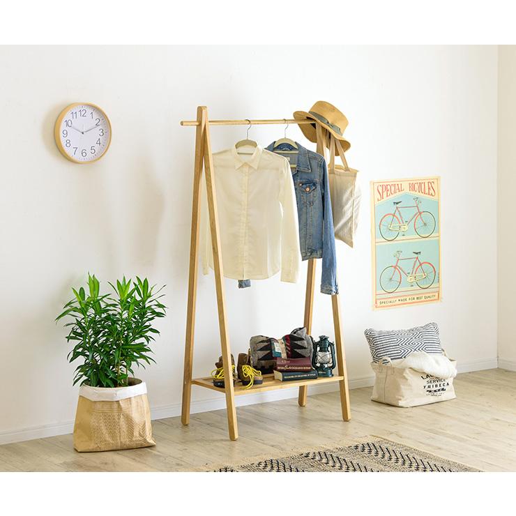 天然木オーク材使用 木製 ハンガーラック ワードローブ フリーラック 洋服掛け コートかけ 木製スタンド hanger rack MTK-527NA |  | 09