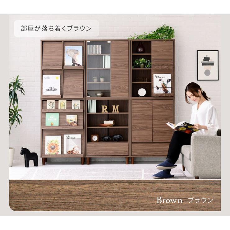 ディスプレイラック スライド扉&オープンタイプ 幅60cm ラック サイド