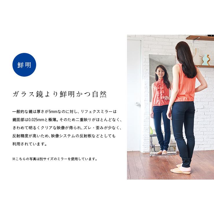 日本製 軽量 割れないミラー 割れない鏡 姿見 全身鏡 壁掛け ウォールミラー リフェクスミラー リフェクススポーツミラー 壁掛式 W120xH180cm