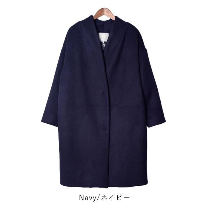 ROPE ウールコクーンコート　ネイビー　38 ROPE ウールコクーンコートネイビー38