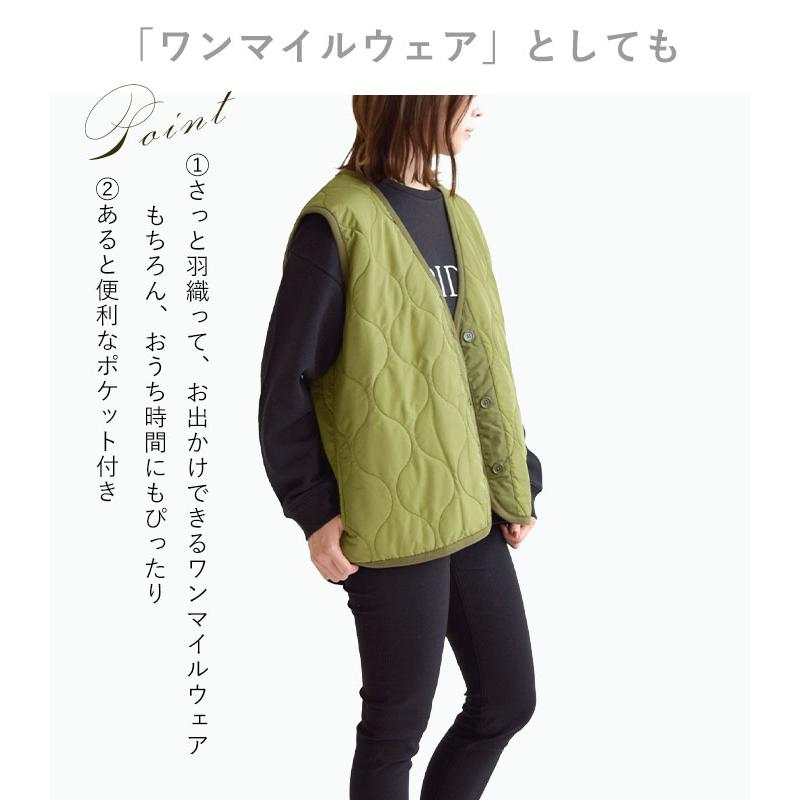 レディース 中綿 キルト ベスト 撥水 はっ水 バックタグ 刺繍 レディース 中綿 キルト ベスト 撥水 はっ水 バックタグ 刺繍