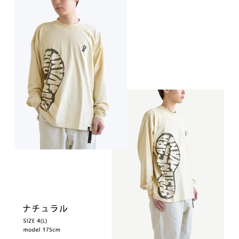 go slow caravan ゴースローキャラバン ロンT フットプリント go slow caravan ゴースローキャラバン ロンT フットプリント
