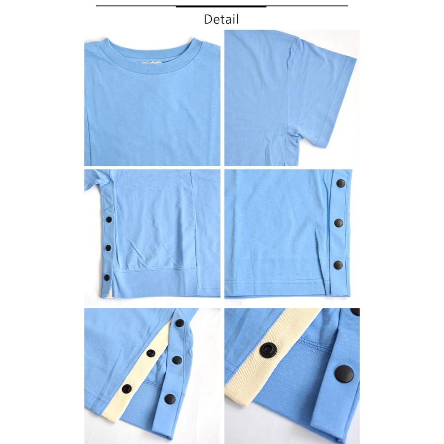 GENTIL ジャンティー トップス Tシャツ 半袖 脇釦あきTEE GENTIL ジャンティー トップス Tシャツ 半袖 脇釦あきTEE