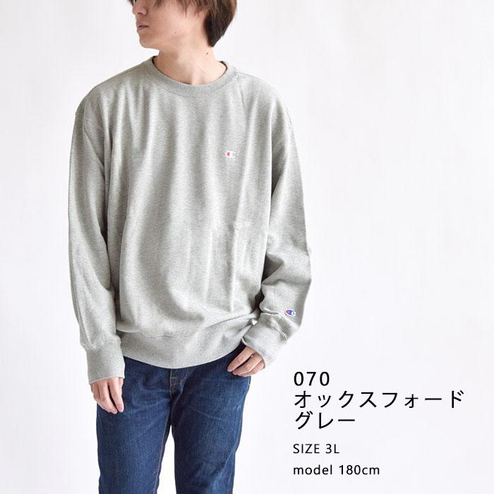 T324 [チャンピオン] スウェット 長袖 COTTON Lサイズ チャンピオン スウェット レディース トレーナー 長袖 トップス