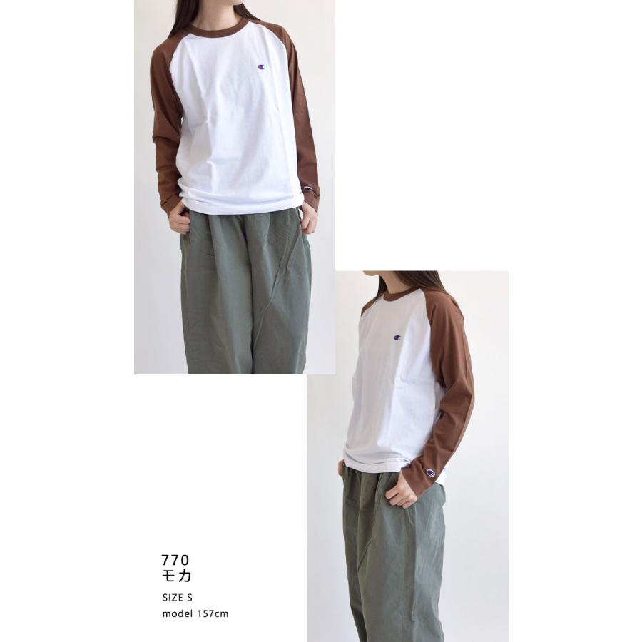 チャンピオン Champion ロンT ラグランロングスリーブTシャツ RAGLAN LONG SLEEVE T-SHIRT Tシャツ メンズ レディース  C3-Y429｜piecelife｜07