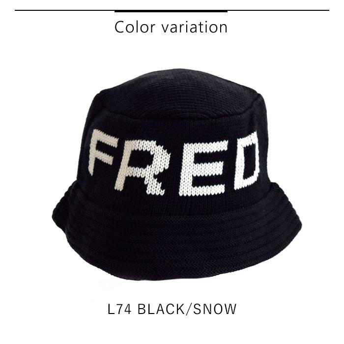 FRED PERRY フレッドペリー ニット バケットハット ロゴ 刺繍