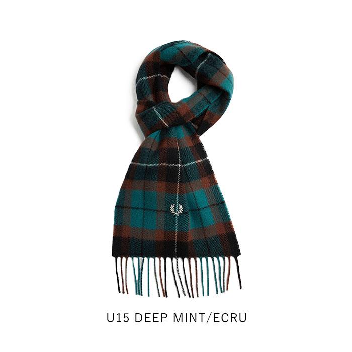 FRED PERRY フレッドペリー マフラー LAMBSWOOL TARTAN SCARF FRED PERRY フレッドペリー マフラー LAMBSWOOL TARTAN SCARF