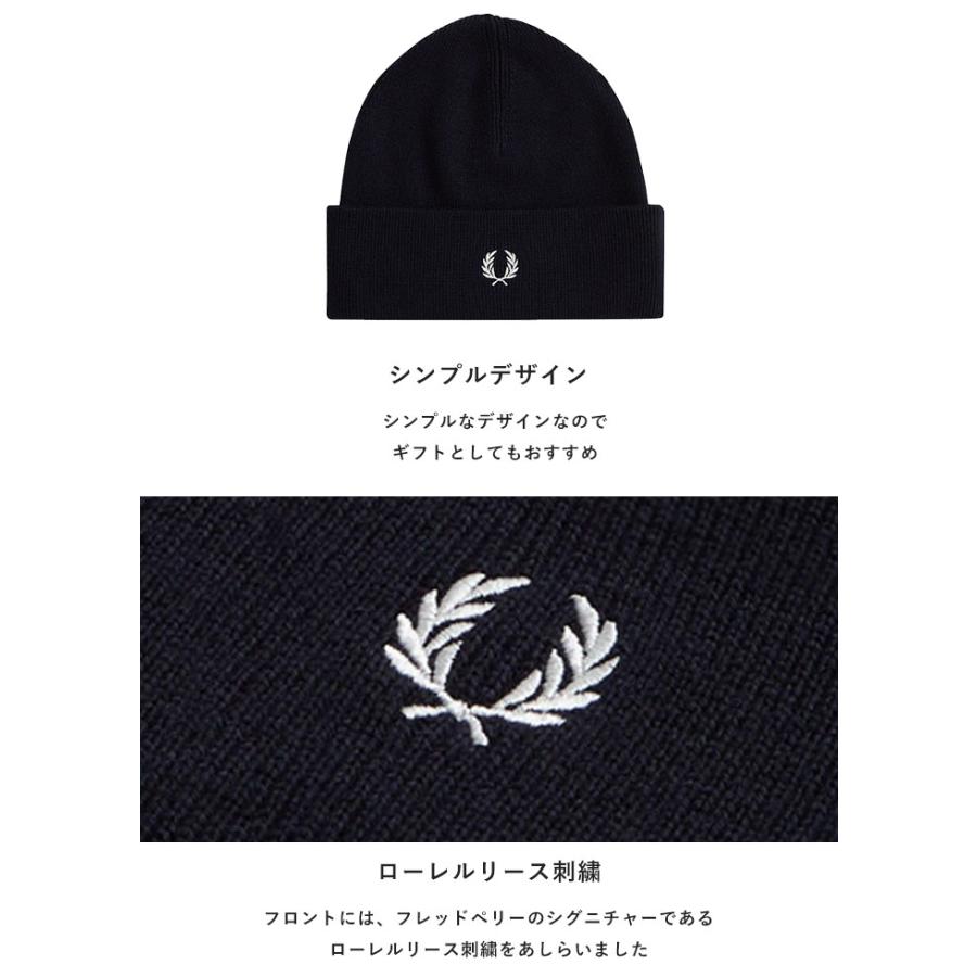 FRED PERRY 2024秋冬新作 フレッドペリー ニット帽 メンズ FRED PERRY 2024秋冬新作 フレッドペリー ニット帽 メンズ