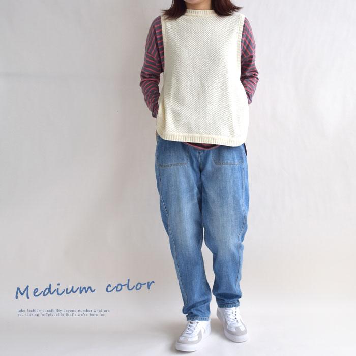 かぐれ　新品　今季　デニムボリュームパンツ　ジーンズ　2025春夏　テーパード かぐれ｜デニムボリュームパンツ - かぐれ(カグレ) | キナリノモール