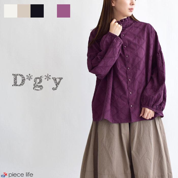 D*g*y レディース トップス シャツ 矢羽柄刺繍ブラウス プル D*g*y レディース トップス シャツ 矢羽柄刺繍ブラウス プル