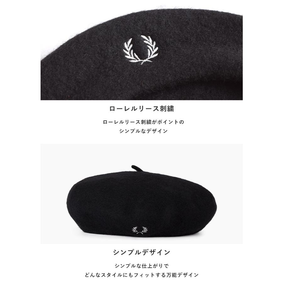 FRED PERRY フレッドペリー ベレー帽 Wool Beret ウール FRED PERRY フレッドペリー ベレー帽 Wool Beret ウール