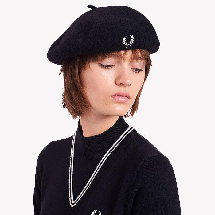 FRED PERRY フレッドペリー ベレー帽 Wool Beret ウール FRED PERRY フレッドペリー ベレー帽 Wool Beret ウール