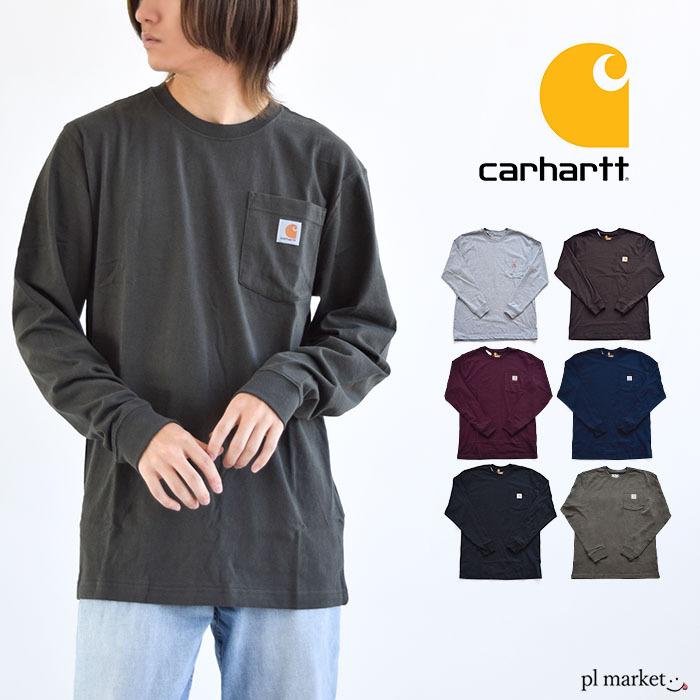 Carhartt カーハート ポケ付きロンT  ワークウェア ミッドウェイト K126｜piecelife