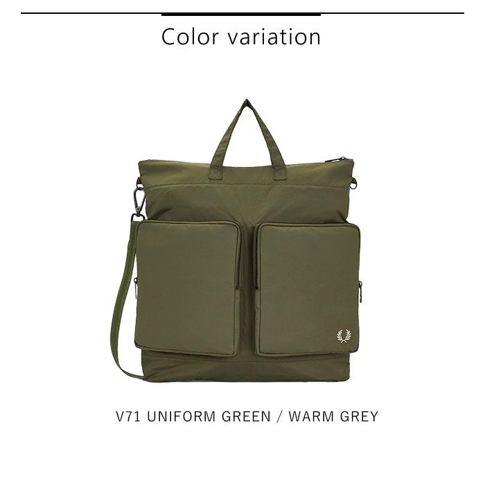 2024春夏新作 FRED PERRY フレッドペリー バッグ BAG ナイロン ヘルメット メンズ レディース  オールシーズン カーキ グリーン  L7265｜piecelife｜10