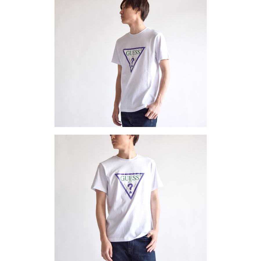 GUESS ゲスGUESS Tシャツ クルーネック シンプル プリント ユニ