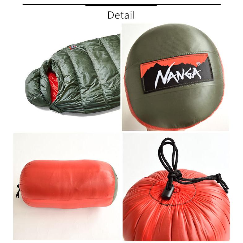 NANGA 寝袋 スリーピングバッグ アウトドア マミー型 秋 冬 最強