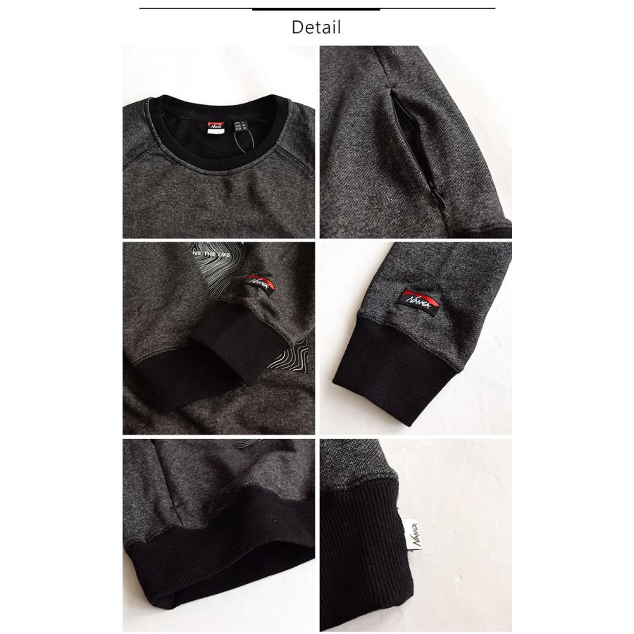 NANGA ナンガ ECO HYBRID CONTOUR MAP LOGO SWEATSHIRT/エコ