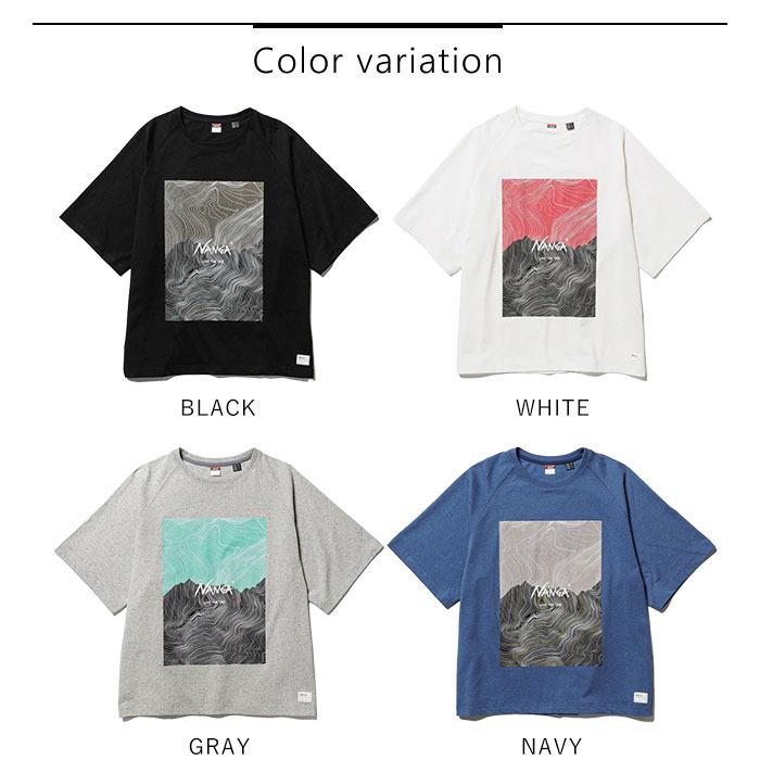NANGA ナンガ ECO HYBRID LOOSE FIT CONTOUR MAP LOGO TEE/エコ NANGA ナンガ ECO HYBRID LOOSE FIT CONTOUR MAP LOGO TEE/エコ