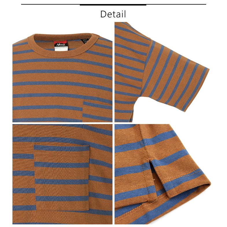 NANGA ナンガ ECO HYBRID LOOSE FIT BORDER TEE エコ