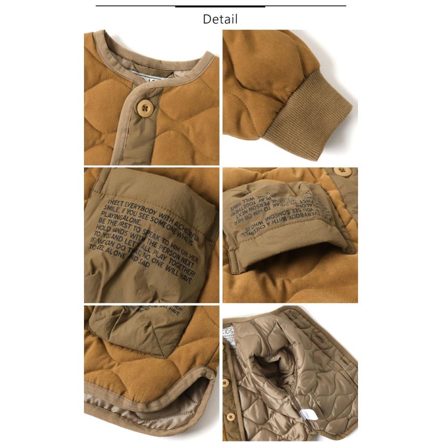 F.O.KIDS エフオーキッズ アウター ノーカラー キルト