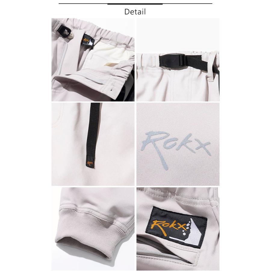 ROKX 2025春夏新作 ロックス ボトムス パンツ ストレッチ 裾リブ