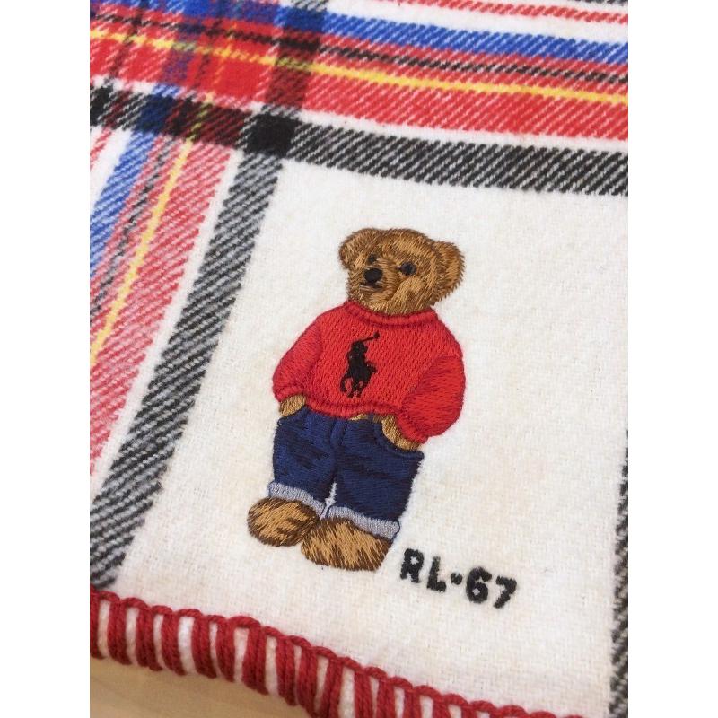 Ralph Lauren ひざ掛け ラルフローレンホーム プレゼント コットン ベアー刺繍付大判ひざ掛け ブランケット綿毛布 ホワイト マルチプレード No 5687 5687 Piece Of La 通販 Yahoo ショッピング
