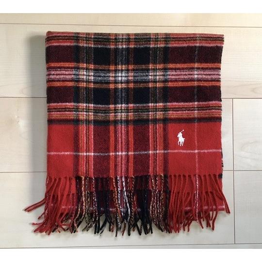 Ralph Lauren ひざ掛け ラルフローレンホーム ハーフ ブランケット ウール100 ポニー刺繍付き フリンジ付大判ひざ掛け レッド ブラック プレード No 5799 5799 Piece Of La 通販 Yahoo ショッピング