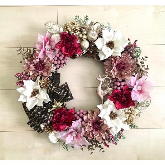 驚きの安さ クリスマスリース 玄関リース 花 造花 ギフト 大型リース クリスマスリース 8 トナカイ ピンク ポインセチア 44cm No Xmas Xmas Piece Of La 通販 Yahoo ショッピング 激安特価 Www Iccostierovico Edu It