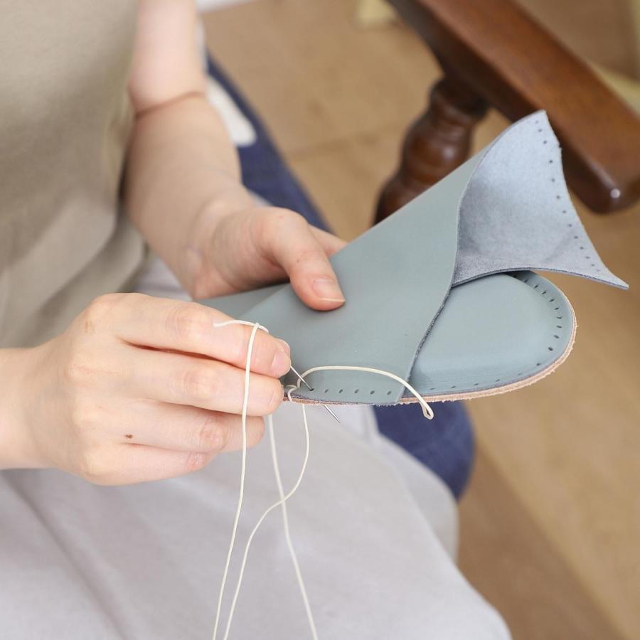 レザークラフト キット 革 手作り 初心者 手芸 ルームシューズ