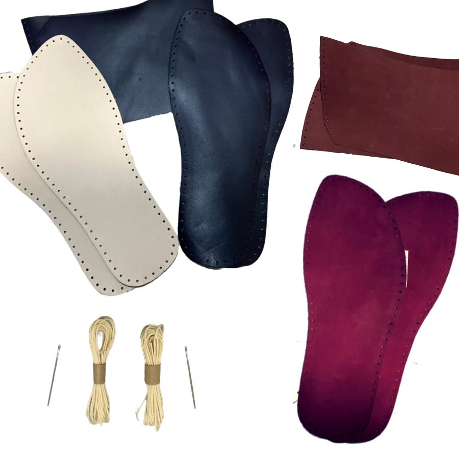 レザークラフト キット 革 手作り 初心者 手芸 ルームシューズ