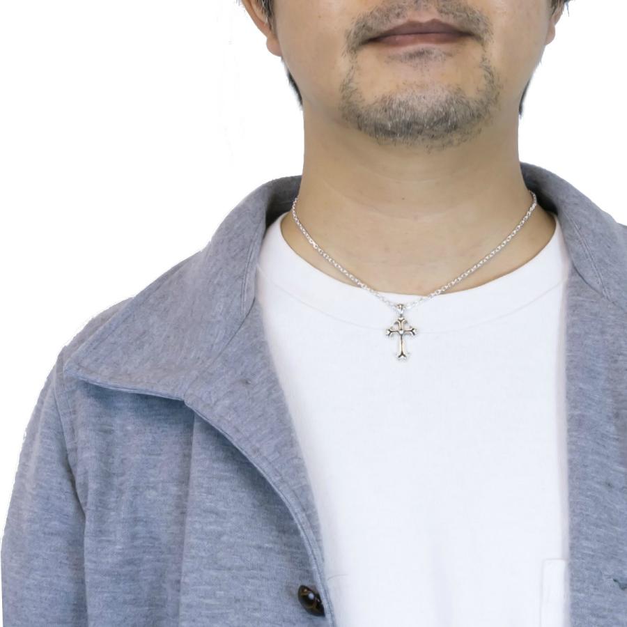ネックレス レディース メンズ シルバー925製 クロス ハート 十字架