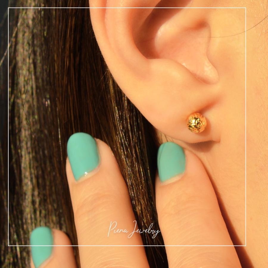 ハワイアンジュエリー 一粒ピアス スタッド サージカルステンレス316L ボール プルメリア 波 金属アレルギー対応 爆買 |  | 19