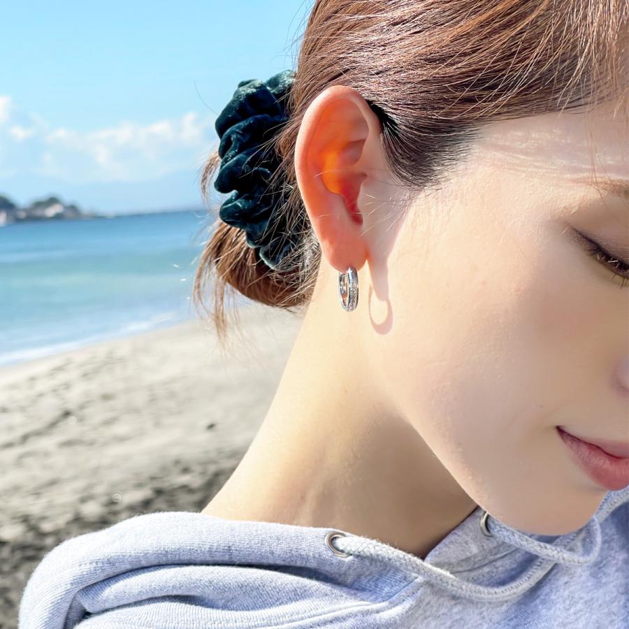 ピアス ハワイアンジュエリー レディース サージカルステンレス フープ