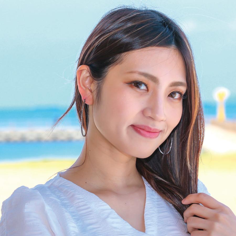 フープピアス サージカルステンレス製 ハワイアンジュエリー ビッグ しずく型 平打ち 波 マイレ 植物 低金属アレルギー 爆買の画像