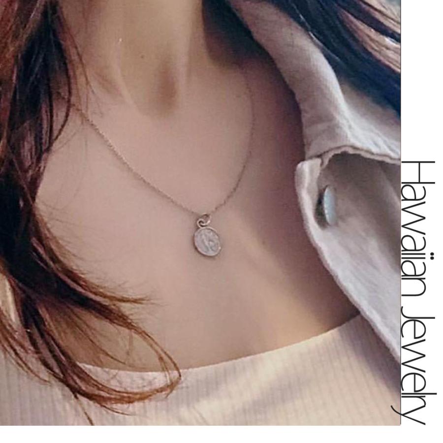 ペンダント ハワイアンジュエリー コイン メンズ レディース ペア 金属アレルギー対応 付けっぱなし サージカルステンレス製