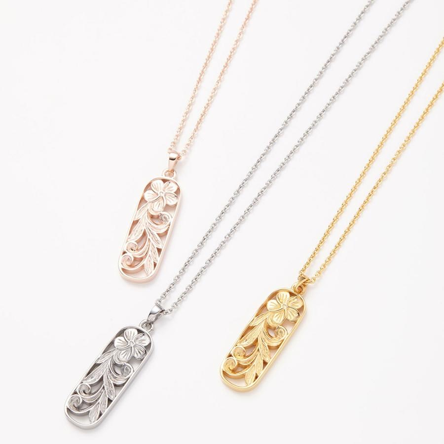 ネックレス ハワイアン サージカルステンレス316L製 プルメリア フラワー 金属アレルギー対応 爆買の画像