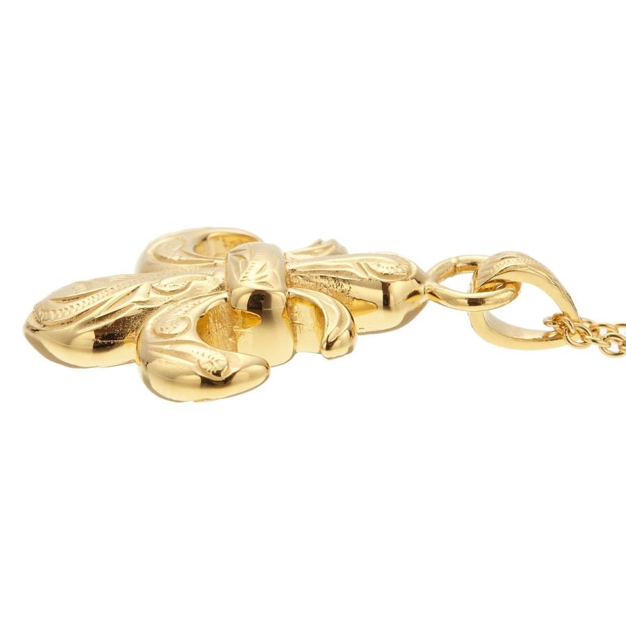 ネックレス 百合の紋章 ハワイアンジュエリー サージカルステンレス 金属アレルギー対応