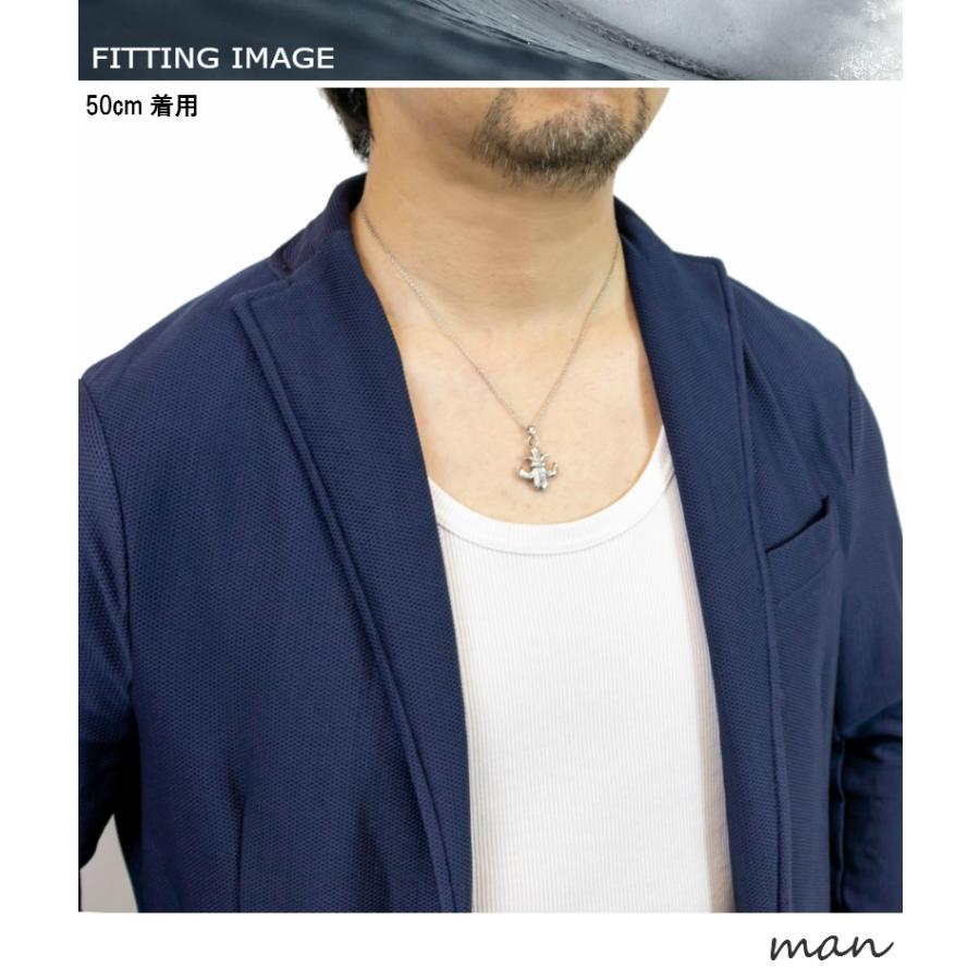 ネックレス 百合の紋章 ハワイアンジュエリー サージカルステンレス 金属アレルギー対応